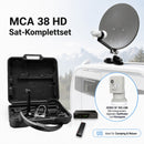 XORO MCA 38 HD Sat-Komplettset mit Camping-Satellitenschüssel, HD Receiver und SF 100 LNB