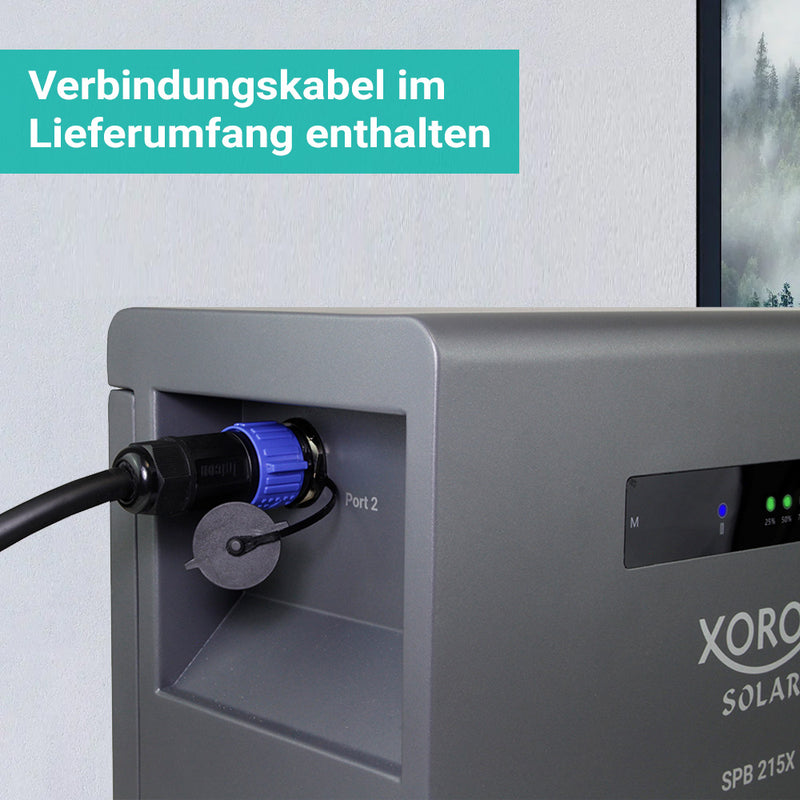 XORO SOLAR SPB 215X: 2016 Wh LiFePO₄ Erweiterungsakku für SPS 2155 Solarstromspeicher