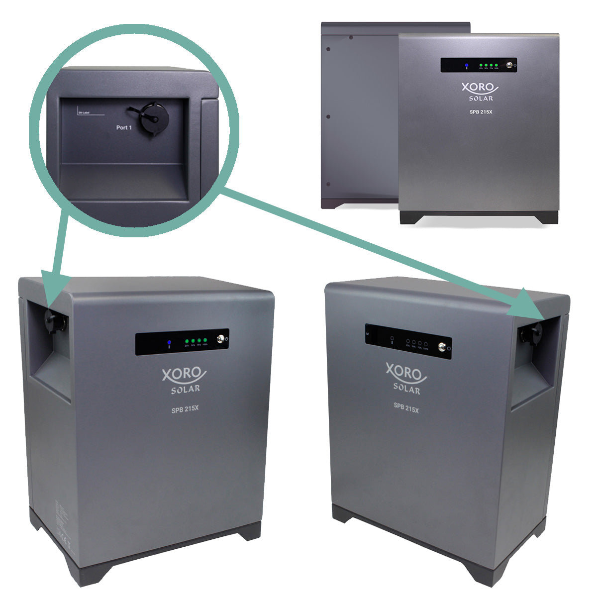 XORO SOLAR SPB 215X: 2016 Wh LiFePO₄ Erweiterungsakku für SPS 2155 Solarstromspeicher – Update Oktober 2025