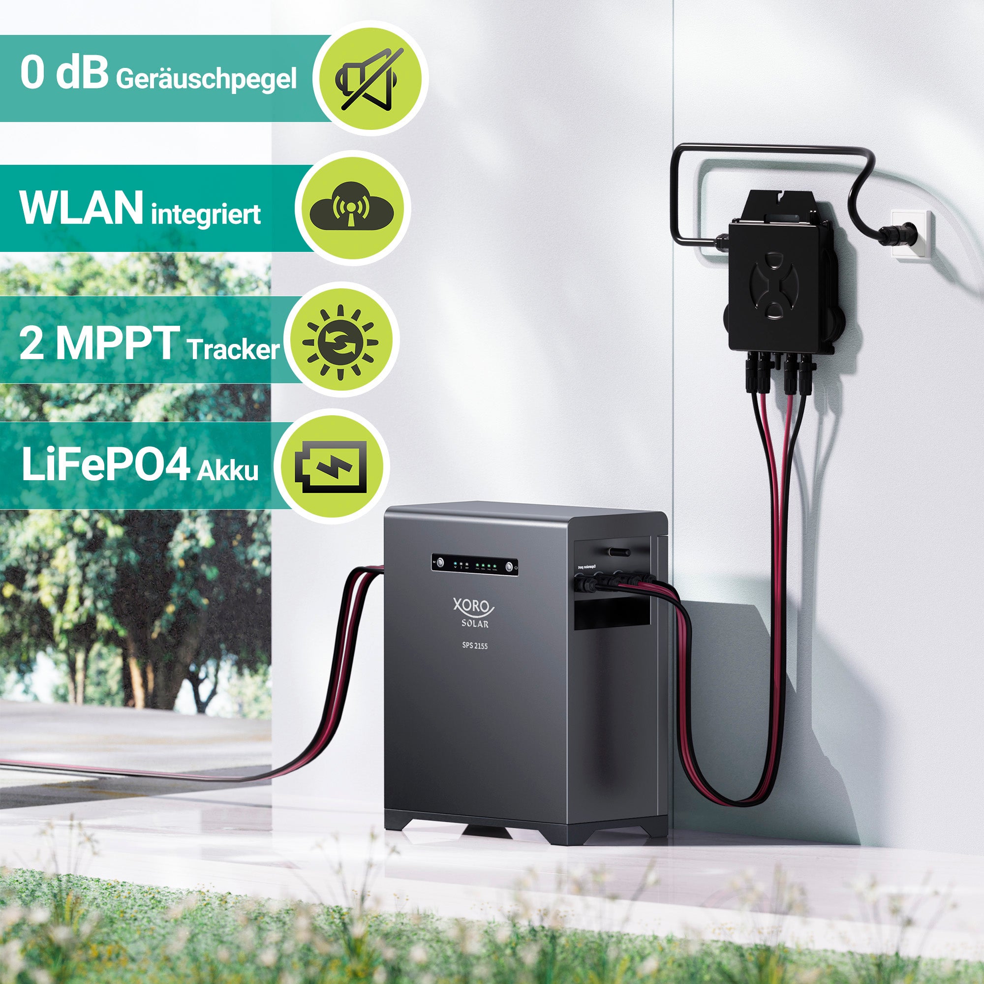 XORO SOLAR SPS 2155 Features & Mikro-Wechselrichter