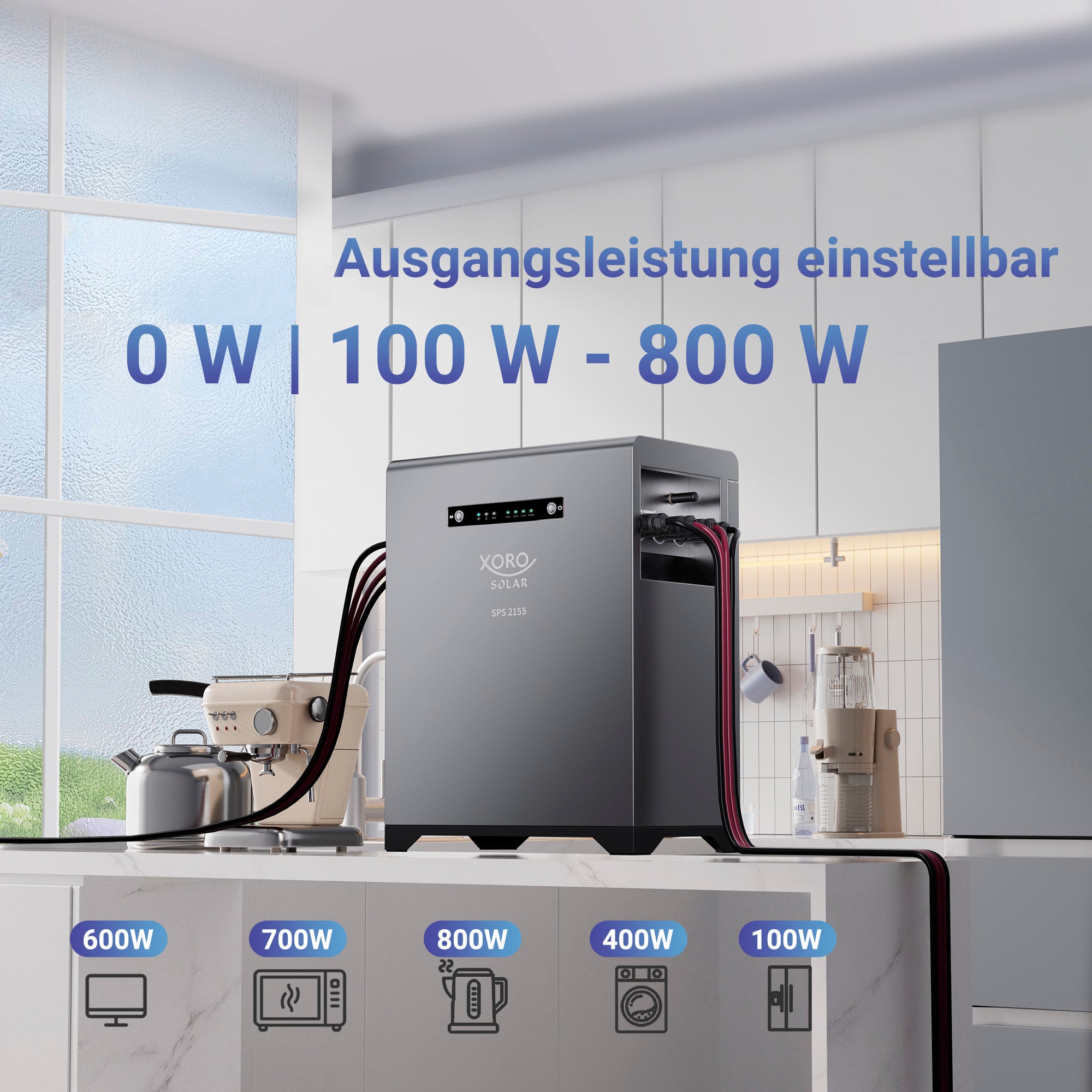 XORO SOLAR SPS 2155 Einstellbare Ausgangsleistung
