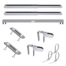 SUNSHARE Ray Lite 400/800 W Balkonkraftwerk-Set mit MC4-Adapterkabel und Universalhalterung für Glas-, Metall- & Standardgeländer