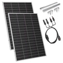 SUNSHARE Ray Lite 400 W Solarmodul-Set mit Halterung und 1,5 m MC4-Adapterkabel für Balkongeländer