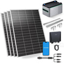 SUNSHARE 800 W Ray Lite Module Balkonkraftwerk Set mit SPS 1124 Stromspeicher, Smart Mikro-Wechselrichter und Halterung