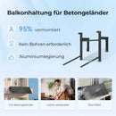 SUNSHARE Beton-Balkonhalterung für Ray 200 W Module - Bohrungsfreie Montage an Balkone mit Betonbrüstung