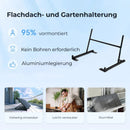 SUNSHARE Flachdach-Halterung für Ray 285 W Modul - Bohrungsfreie Montage auf Flachdach und Garten
