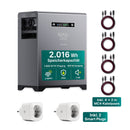 XORO SOLAR SPS 2155 Balkonkraftwerkspeicher – Update Oktober 2025, 2 kWh LiFePO4 Akku, Dual MPPT 2x800W Eingang, 800W Ausgang für den Innen- und Außenbereich IP65, Plug & Play Solarspeicher & 2x 16A2 Smart Power Plugs
