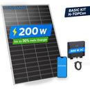SUNSHARE Ray Lite BASIC KIT Balkonkraftwerk bis 1200W Solar Module, leicht & platzsparend