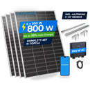 SUNSHARE Ray Lite 800 W Balkonkraftwerk mit Halterung - kompakt & leichte Montage