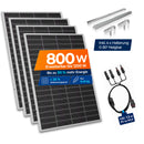 SUNSHARE Ray Lite 800 W Balkonkraftwerk-Set mit MC4-Adapterkabel und Universalhalterung
