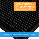 SUNSHARE Ray 200 W Solarmodul mit monokristalliner N-TOPCon Technologie und schwarzem Design