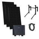 SUNSHARE Ray Balkonkraftwerk 600 Wp für Betonbalkone mit 3 N-TOPCon Solarmodulen, Mikro-Wechselrichter und bohrfreien Halterungen