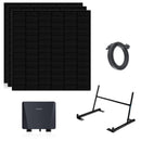 SUNSHARE Ray 855 W Flachdach- und Gartenset mit 3 Solarmodulen, Wechselrichter, Kabel und Halterung