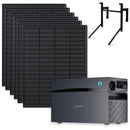 SUNSHARE Ray 1200W Balkonkraftwerk Komplettset mit 2 kWh Glory Stromspeicher | Halterung wählbar