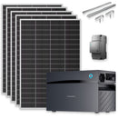 SUNSHARE Ray Lite Balkonkraftwerk-Komplettset -1000W + 2 kWh Glory Stromspeicher + Smart Meter & Halterung – Modular erweiterbares Solarsystem