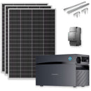 SUNSHARE Ray Lite 600W Balkonkraftwerk-Komplettset mit 2 kWh Glory Stromspeicher, Smart Meter & Halterung – modular erweiterbares Solarsystem