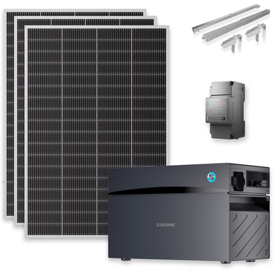 STL100142 - SUNSHARE Ray Lite 600W + 2 kWh Glory Speicher inkl. Smart Meter und Panelhalterung