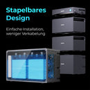 SUNSHARE Glory Batteriespeicher mit stapelbarem Design für einfache Installation, reduzierte Verkabelung und modulare Speichererweiterung.