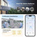Sunshare Ray Lite Balkonkraftwerk – 5-Minuten-Installation, App-Steuerung, 10 Jahre Garantie und 25 Jahre Haltbarkeit
