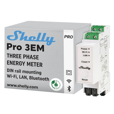 ACC100200 - Shelly Pro 3EM 120A 3-Phasen Smart Meter