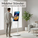 XORO MegaPAD Smart Kiosk Display 27 Zoll Touchscreen mit Akku und mobilem Rollständer