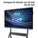 XORO Rollbar Ständer für MeetingPADs & interaktive Displays (55–86 Zoll)