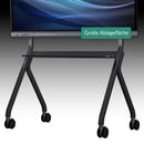 XORO Rollbar Ständer für MeetingPADs & interaktive Displays (55–86 Zoll)