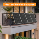 SUNSHARE Ray Lite 400W & 800W Mini-Balkonkraftwerk Sets mit Halterung und 1024 Wh SPS 1124 Stromspeicher - platzsparendes Komplettset für Stadtwohnungen