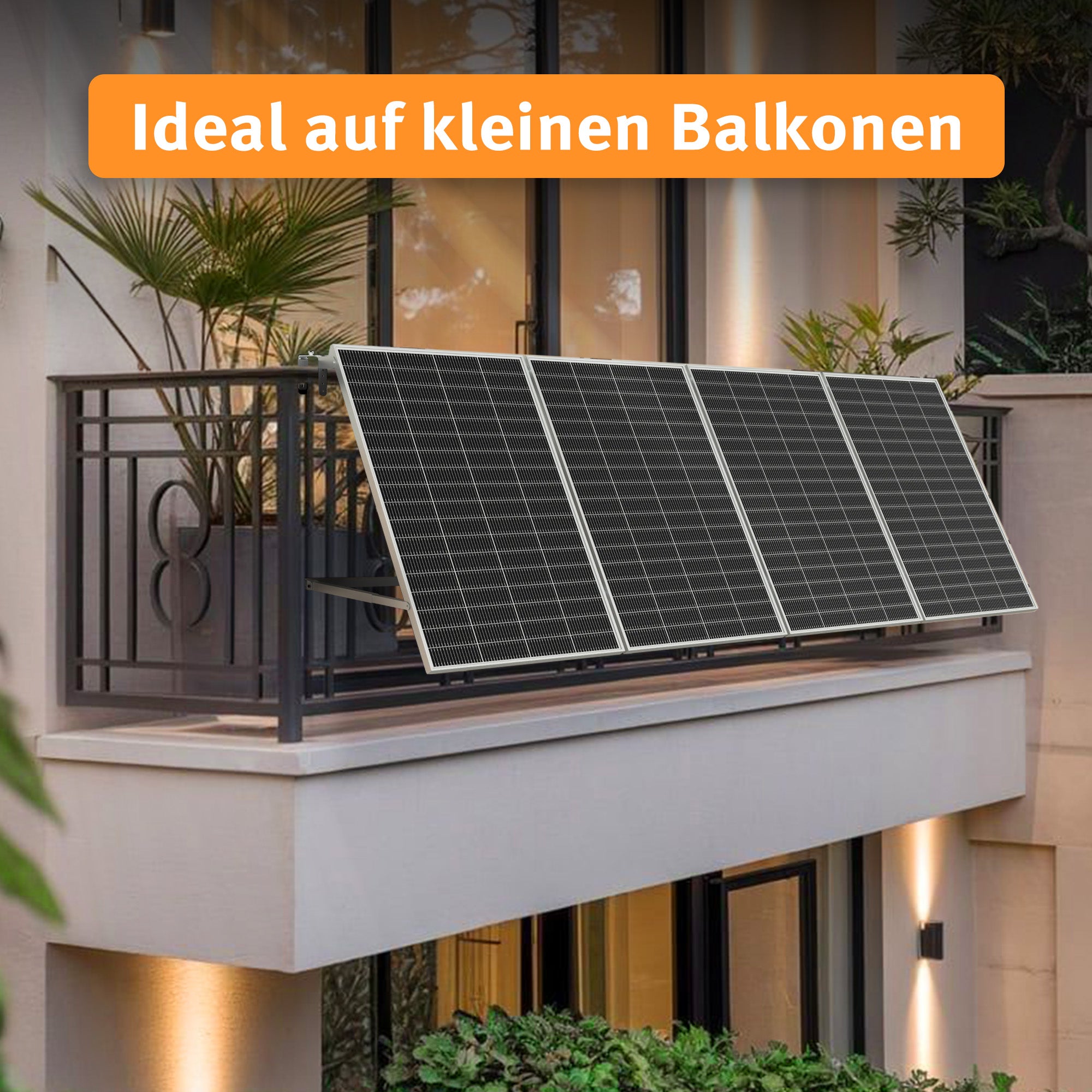 SUNSHARE Ray Lite 800 W Mini-Balkonkraftwerk mit Halterung und 1024 Wh SPS 1124 Stromspeicher - platzsparendes Komplettset für Stadtwohnungen