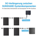 SUNSHARE Verlängerungskabel - 1,0 Meter / 2,9 Meter wählbar - komfortable Verbindung zwischen Sunshare Solarpanels und Wechselrichter
