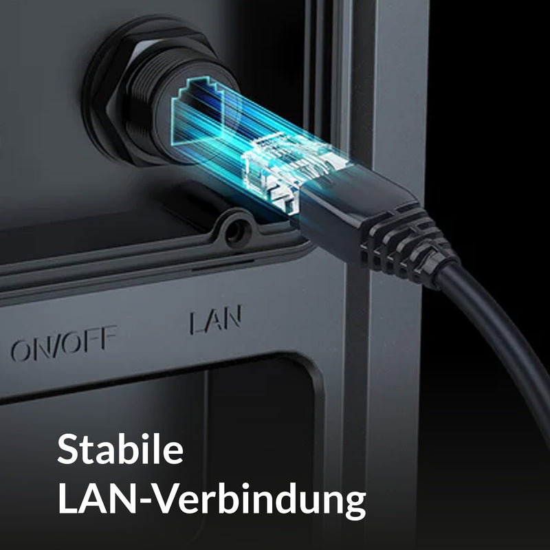 Stabile LAN-Verbindung der Marstek Venus 3.0 Solarbatterie