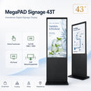 XORO MegaPAD Signage 43T – 43 Zoll Full-HD Digital Signage mit Infrarot-Touch, Android 11, WLAN & Fernverwaltung