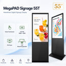 XORO MegaPAD Signage 55T interaktives 55 Zoll Digital Signage Touch Display mit Full HD IPS Panel