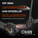 ZAMELUX E9 E-Scooter mit 350W Motorleistung und StVZO-konformer Straßenzulassung.