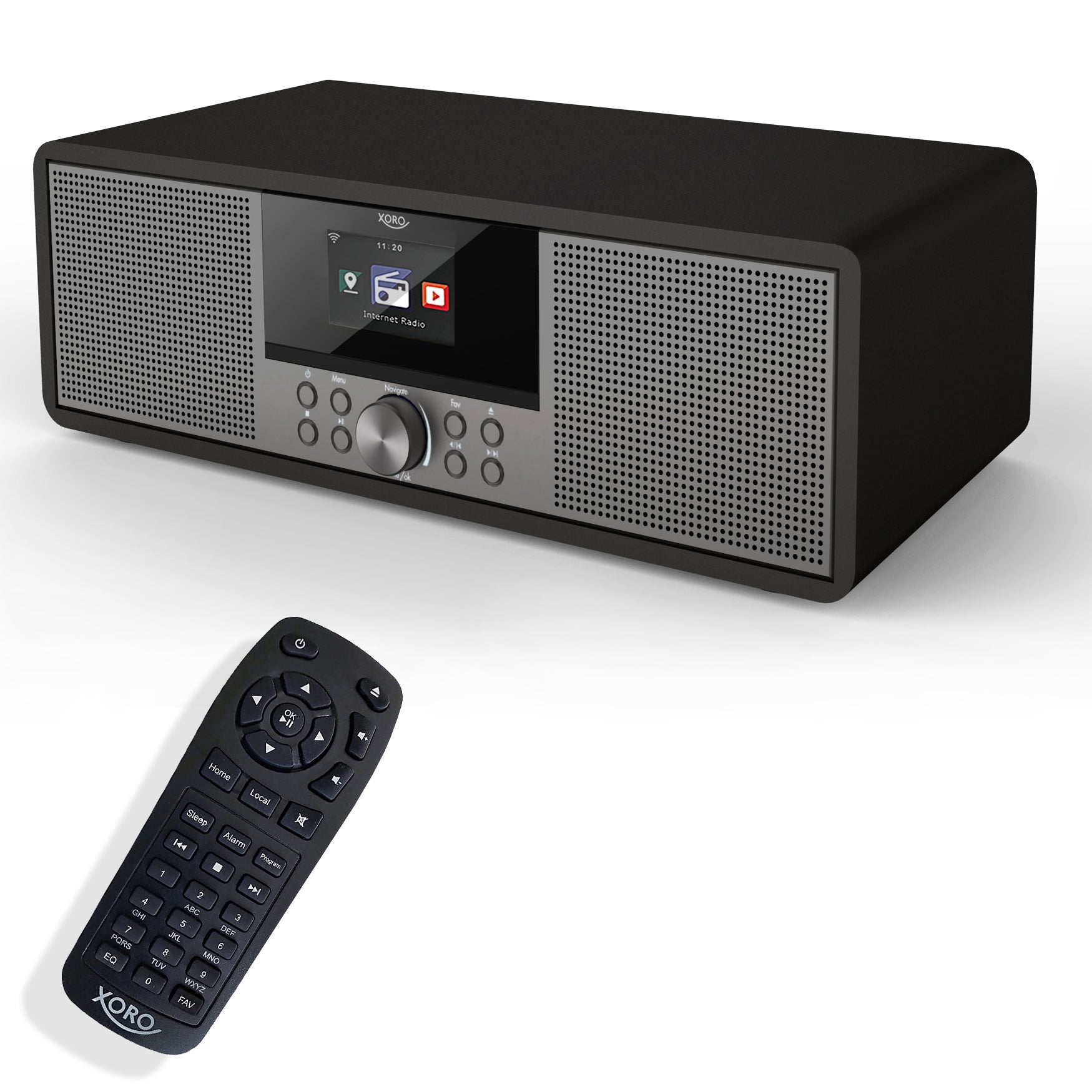 XORO HMT 600 V2 - Internetradio mit CD-Player, DAB/DAB+/FM Radio, WLAN, Bluetooth, Podcast, USB MP3 Mediaplayer, Spotify Connect, MP3-Streaming (UPnP), AUX IN, 2 x 10 Watt Lautsprecher (Stereo)