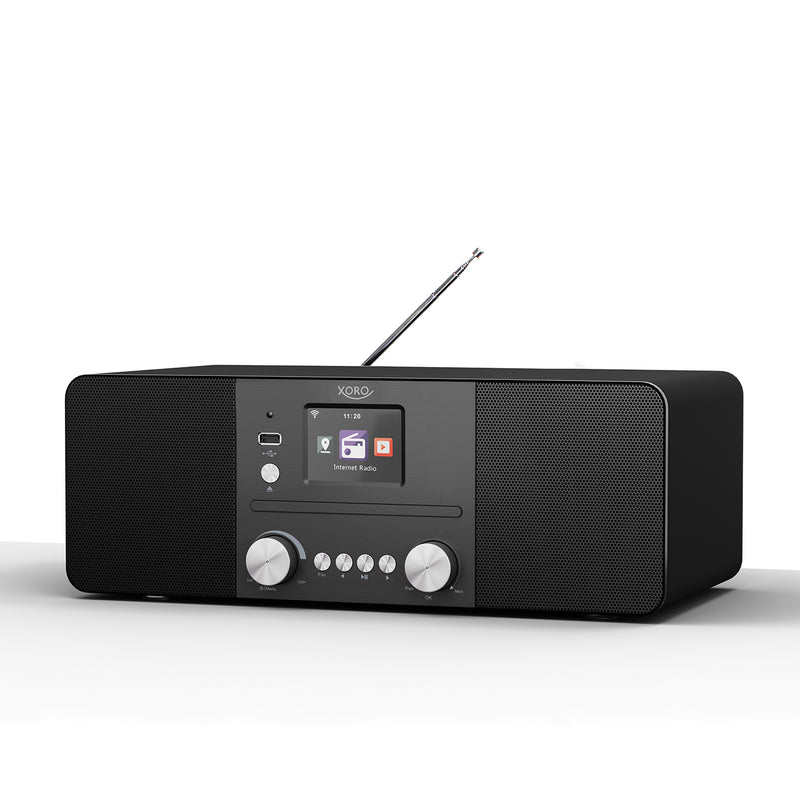 XORO HFT 440 - internetradio met DAB en FM-ontvangst voor uitbreiding van een hifi-installatie, 2,4 GHz WLAN, Bluetooth, SpotifyConnect, muziek streaming via UPnP XORO HFT 440 - internetradio met DAB en FM-ontvangst voor uitbreiding van een hifi-installatie, 2,4 GHz WLAN, Bluetooth, SpotifyConnect, muziek streaming via UPnP