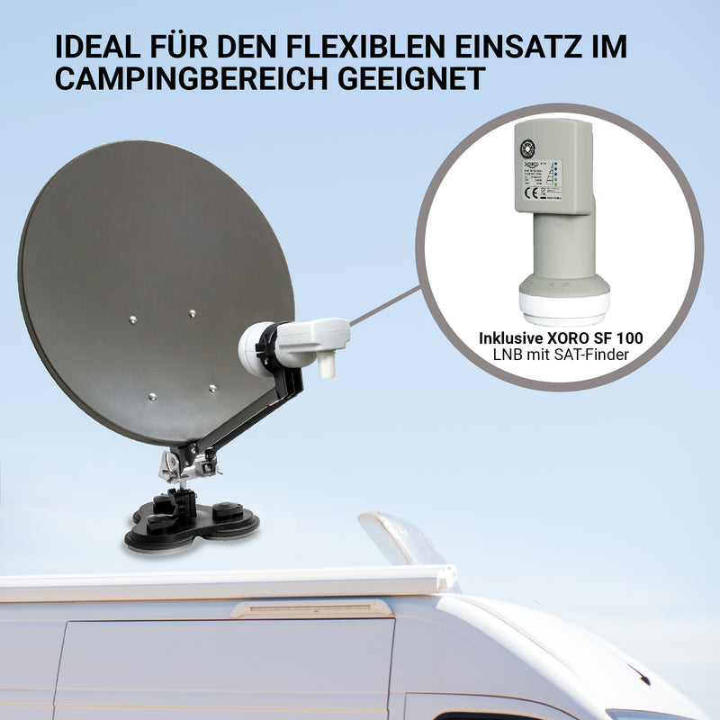 XORO MCA 38 SET – Camping Sat-Anlage mit LNB, Satfinder und Koffer Antennentechnik günstig kaufen – MAS Elektronik AG