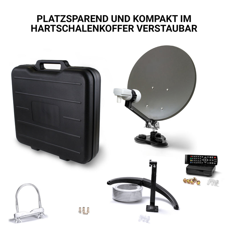 camping sat anlage komplett set XORO MCA 38 HD Set: Hochwertiges HD Satelliten Set für gestochen scharfes Fernsehen und vielseitige Unterhaltungsoptionen